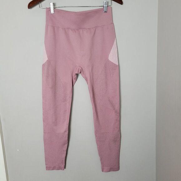 Fabletics Demi Lovato Seamless Two Tone Pink Leggi - Picture 1 of 3